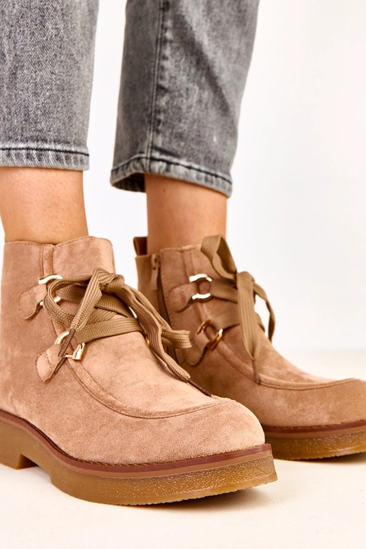 Pieskové teplé topánky s...