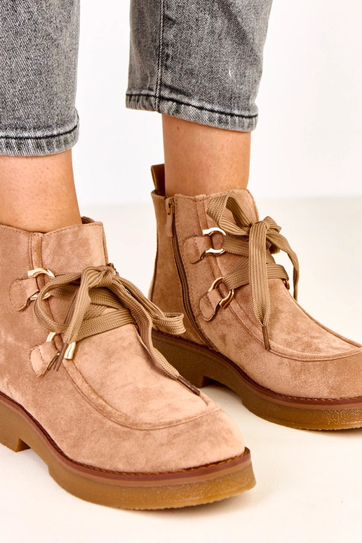 Pieskové teplé topánky s...