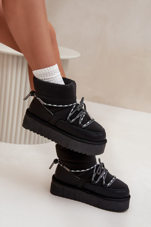 Snehule s platformou D.Franklin DFSH371015 čierna