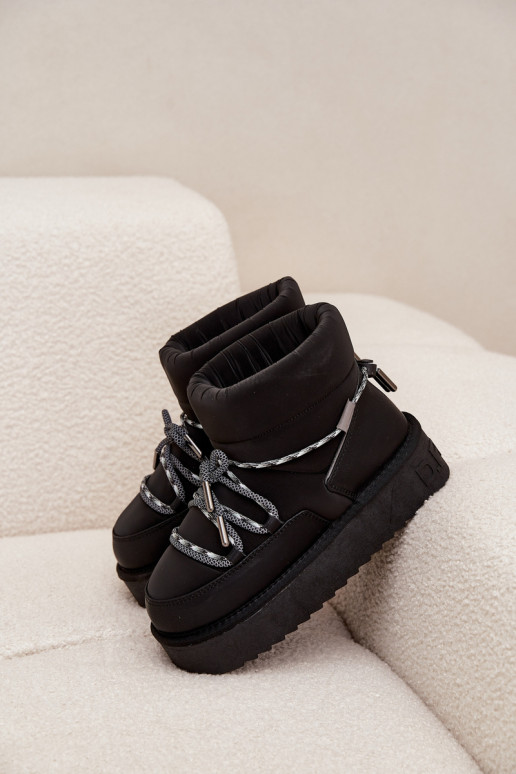 Snehule s platformou D.Franklin DFSH371015 čierna