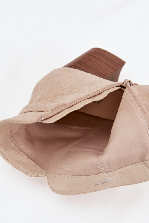 Dámske čižmy so strapcami slonovina Rosabella