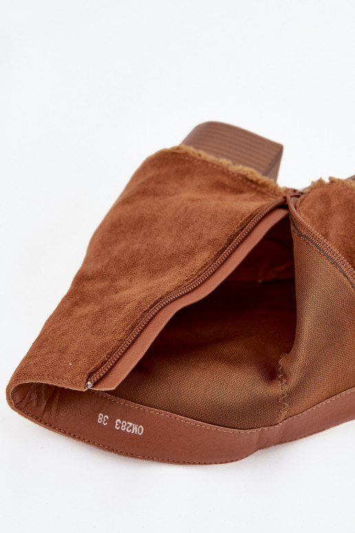 Dámske čižmyINyIniniętą CholeInką Hnedá farba Idalia