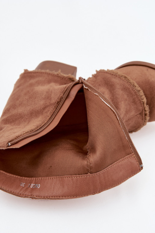 Dámske čižmyINyIniniętą CholeInką Hnedá farba Idalia