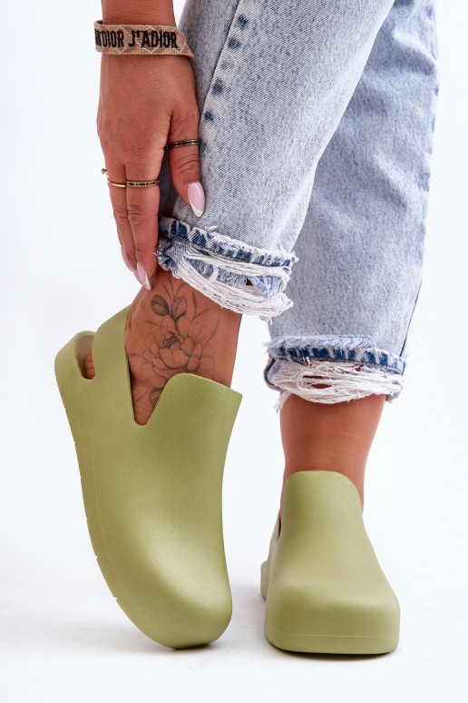 Gumové papuče zelená farba Meriko