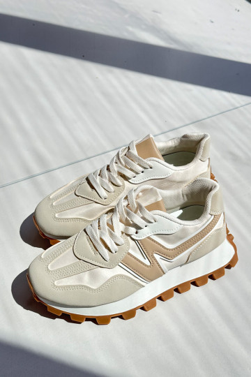 Tenisky model obuvi tenisky Dámske béžová Kalelia 2