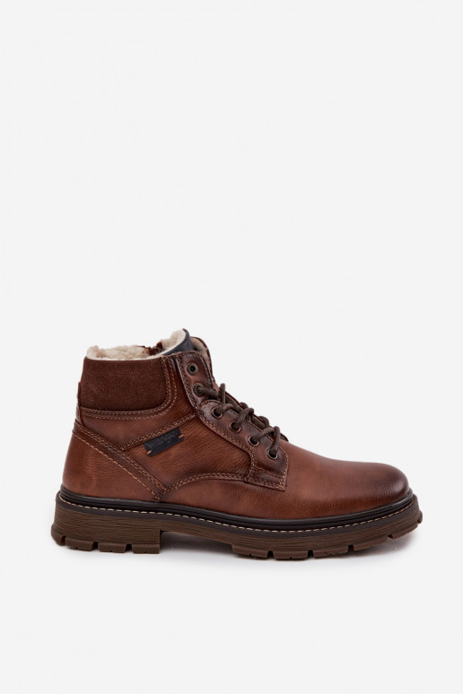 topánky pánske zahriať sa INrangler 20253034.JCU Hnedá farba