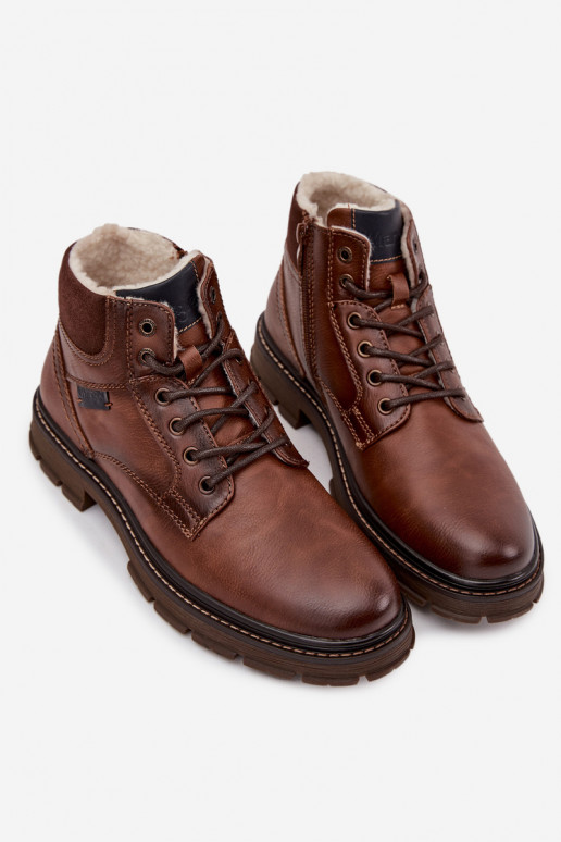 topánky pánske zahriať sa INrangler 20253034.JCU Hnedá farba