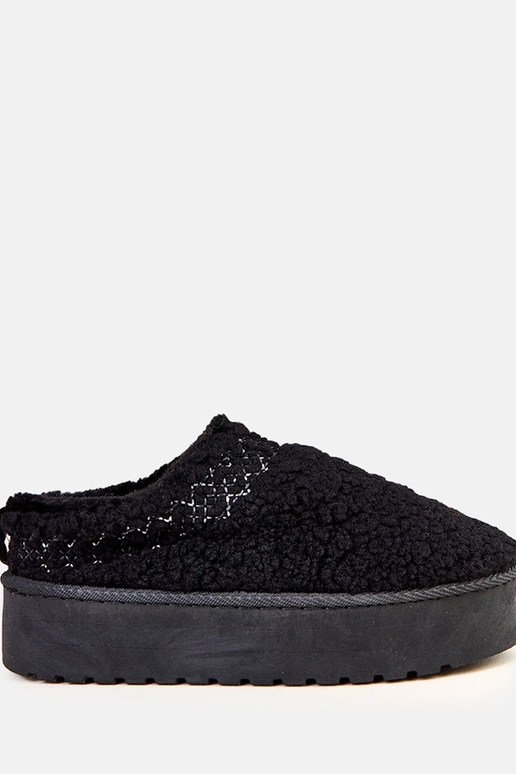 Čierne nízke snehové topánky na...