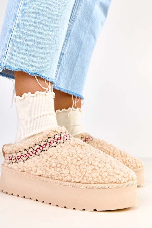 Pieskové nízke snehové topánky na...