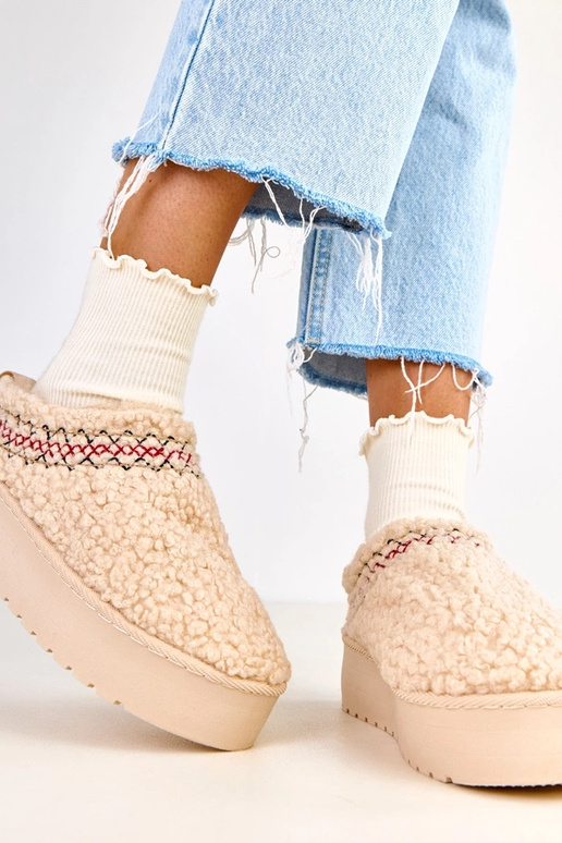 Pieskové nízke snehové topánky na...