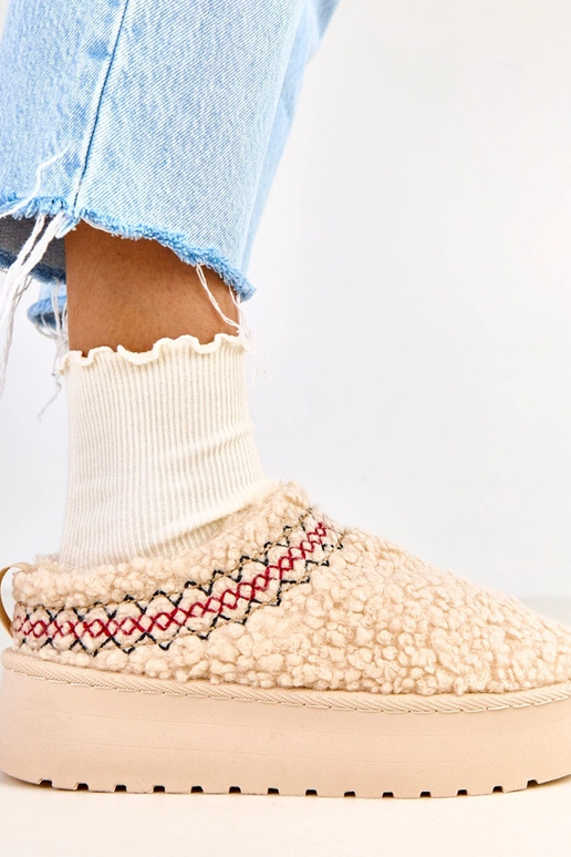 Pieskové nízke snehové topánky na...