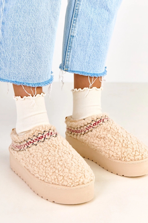 Pieskové nízke snehové topánky na...