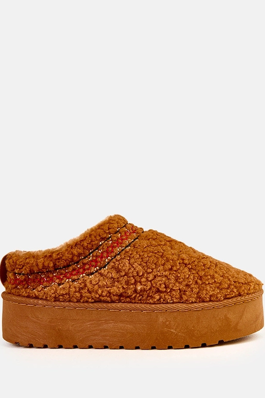 Hnedé nízke snehové topánky na...