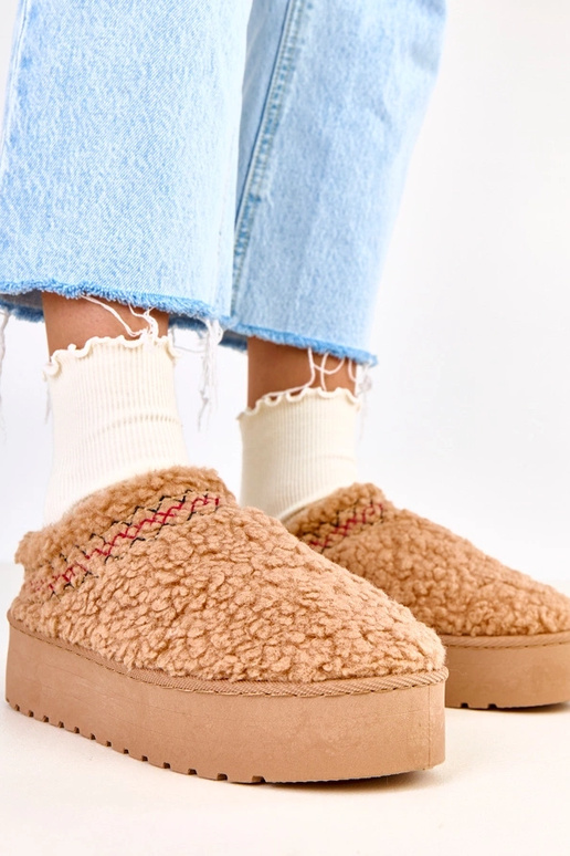 Tmavo pieskové nízke snehové topánky...