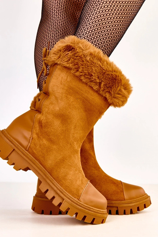 Pieskové čižmy s zvrškom z umelej...