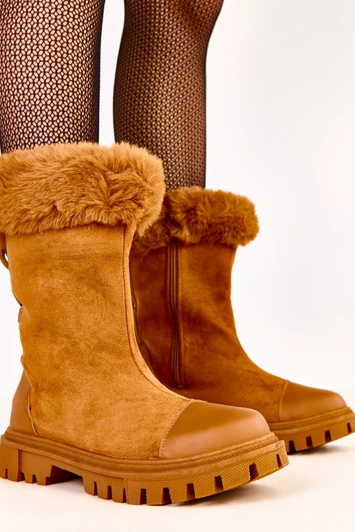 Pieskové čižmy s zvrškom z umelej...