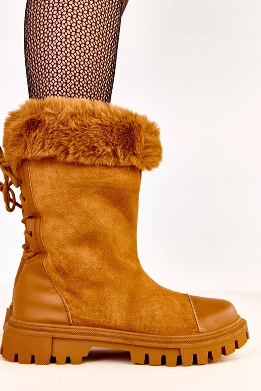 Pieskové čižmy s zvrškom z umelej...