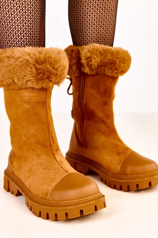 Pieskové čižmy s zvrškom z umelej...