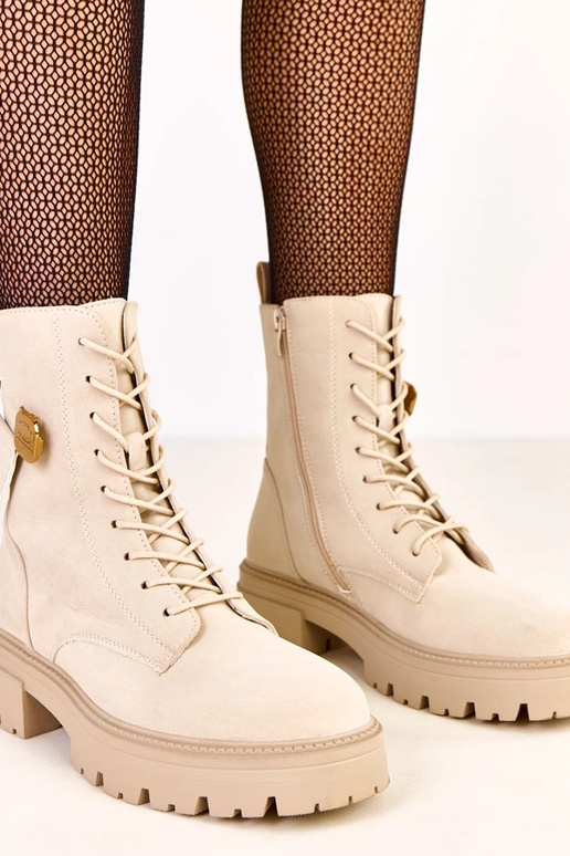 Pieskové dámske trekingové topánky...