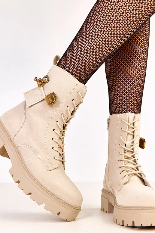 Pieskové dámske trekingové topánky...