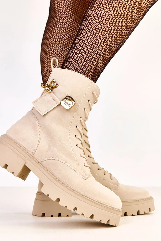 Pieskové dámske trekingové topánky...