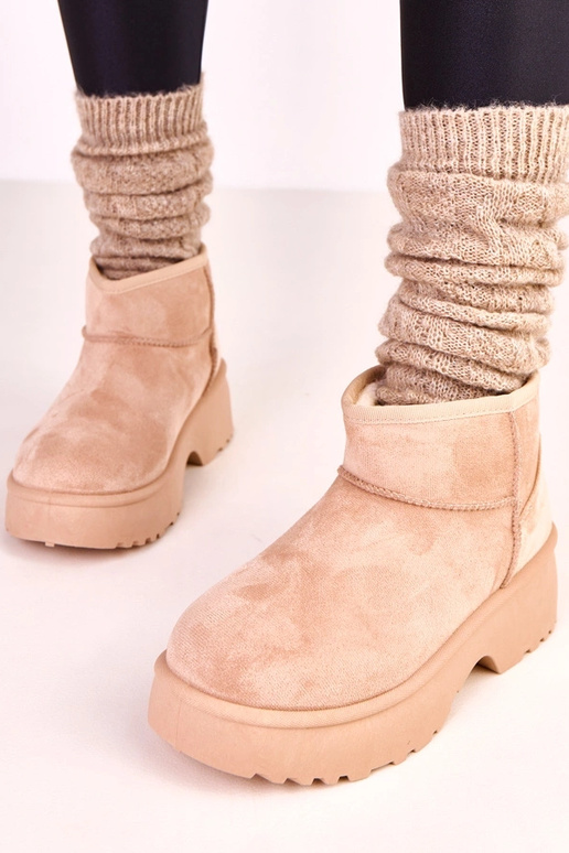 Pieskové nízke snehové topánky z...