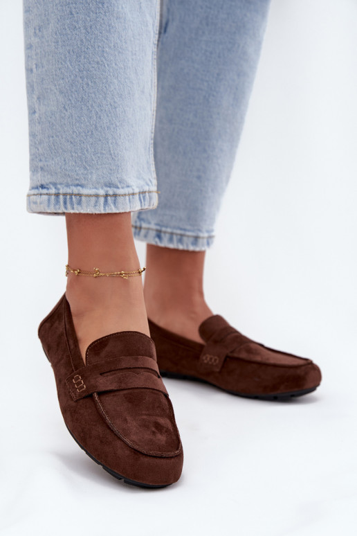 Dámske ploché mokasíny v tmavej hnedej farbe "Soreline"