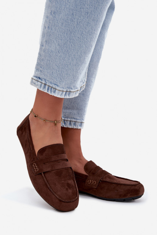 Dámske ploché mokasíny v tmavej hnedej farbe "Soreline"