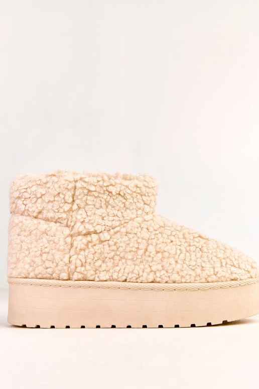 Pieskové snehové topánky s ovčím...