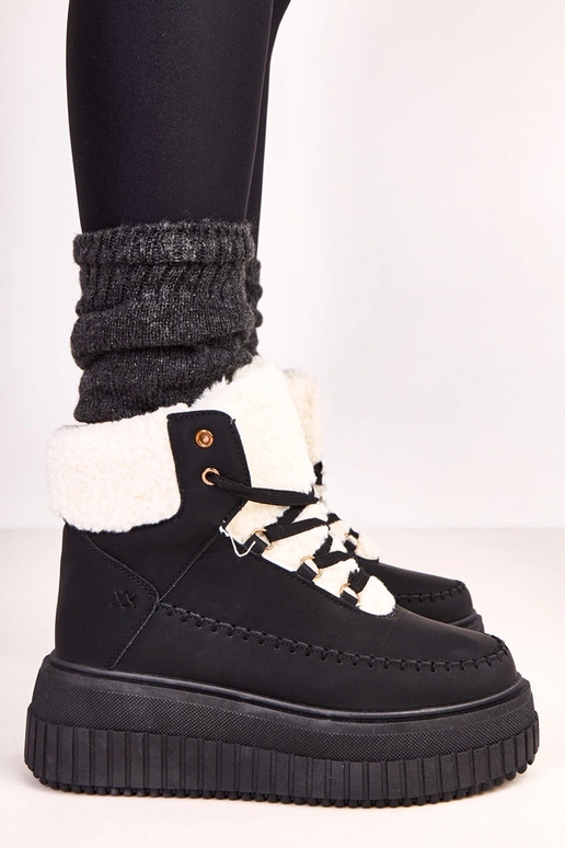 Čierne teplé športové členkové...