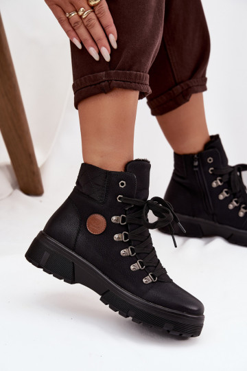 zahriať sa topánky Dámske s platformou čierna Zaraine