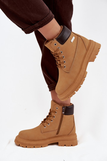 zahriať sa topánky Dámske Zapnuté Hrad Hnedá farba Selinda