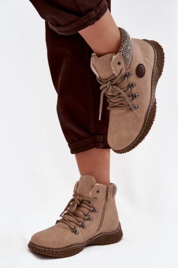 zahriať sa Čižmy topánky Dámske béžová Zenaya 2