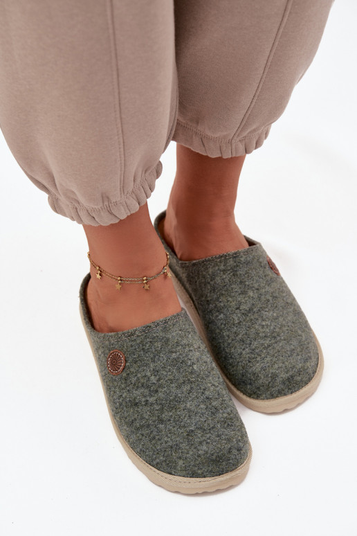 topánky domáce Papuče Dámske Inblu CS000047 zelená farba topánky domáce Papuče Dámske Inblu CS000047 zelená farba