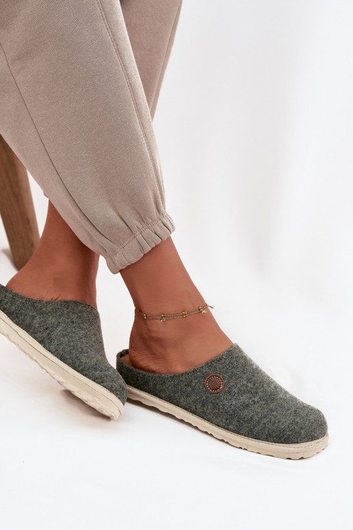 topánky domáce Papuče Dámske Inblu CS000047 zelená farba topánky domáce Papuče Dámske Inblu CS000047 zelená farba