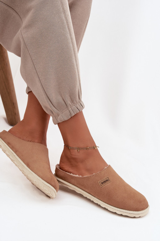 Papuče Dámske topánky domáce Inblu CS000045 Hnedá farba Papuče Dámske topánky domáce Inblu CS000045 Hnedá farba