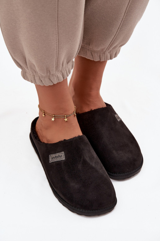 Papuče Dámske topánky domáce Inblu CS000045 čierna Papuče Dámske topánky domáce Inblu CS000045 čierna