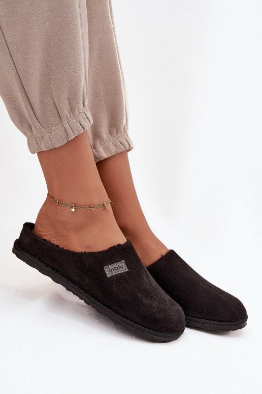 Papuče Dámske topánky domáce Inblu CS000045 čierna Papuče Dámske topánky domáce Inblu CS000045 čierna