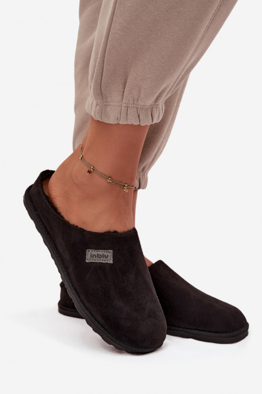 Papuče Dámske topánky domáce Inblu CS000045 čierna Papuče Dámske topánky domáce Inblu CS000045 čierna
