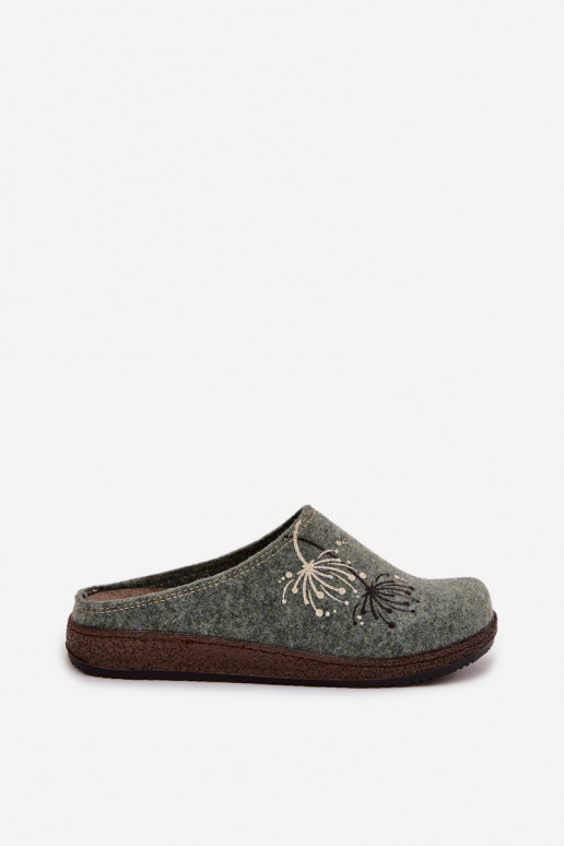 Dámske topánky domáce Papuče Inblu NL000011 zelená farba