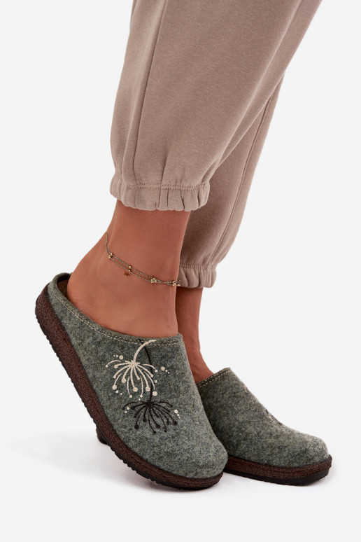 Dámske topánky domáce Papuče Inblu NL000011 zelená farba