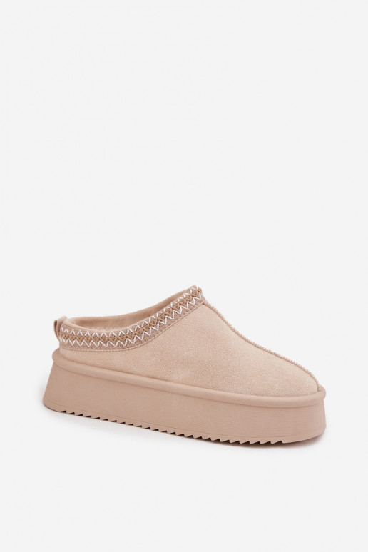 Snehule DámskeHaftem slonovina Pristina Snehule DámskeHaftem slonovina Pristina