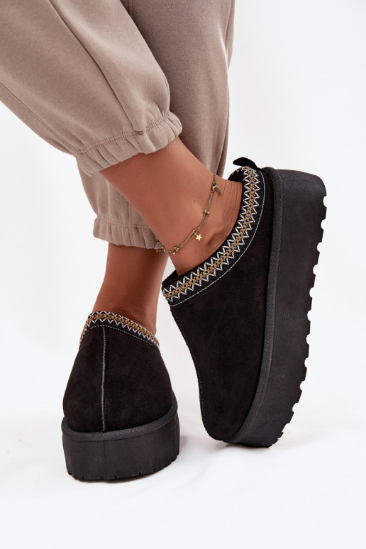 Snehule Dámske S Ornatem Haftem čierna Jenira Snehule Dámske S Ornatem Haftem čierna Jenira