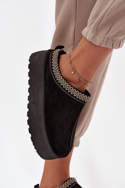 Snehule Dámske S Ornatem Haftem čierna Jenira Snehule Dámske S Ornatem Haftem čierna Jenira