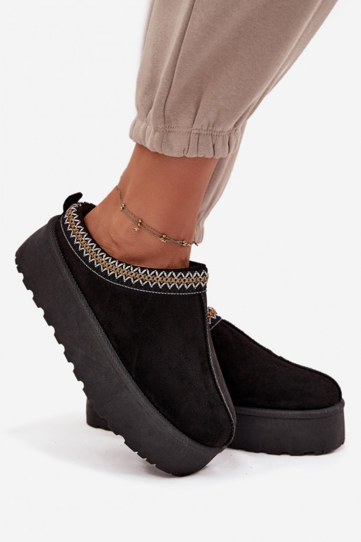 Snehule Dámske S Ornatem Haftem čierna Jenira Snehule Dámske S Ornatem Haftem čierna Jenira