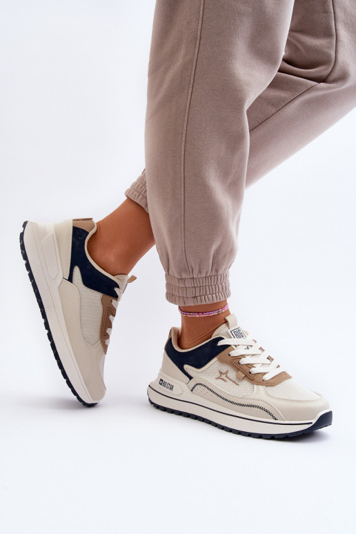 Tenisky model obuvi Dámske Big Star NN274A092 béžová Tenisky model obuvi Dámske Big Star NN274A092 béžová