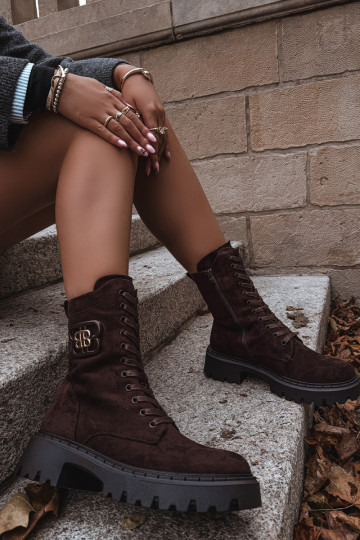 Čižmy INokrery Dámske S Ornatem Element zahriať sa CzekoladoIne Kalindra