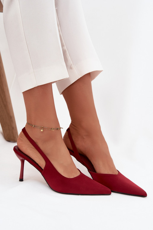 štekleOdkrytymi Piętami bordová Lenira štekleOdkrytymi Piętami bordová Lenira