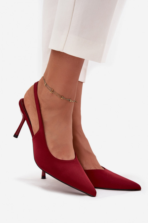 štekleOdkrytymi Piętami bordová Lenira štekleOdkrytymi Piętami bordová Lenira