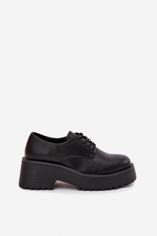 topánky DámskePrzypinką Eko Kožené čierna Laurea topánky DámskePrzypinką Eko Kožené čierna Laurea